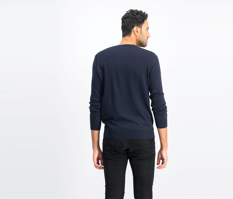 PERRY ELLIS سويت شيرت رجالي بولوفر، كحلي - Image 3