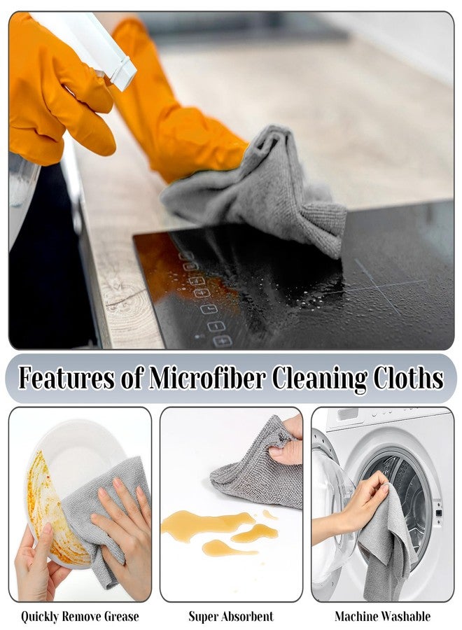 LifeisLuck 45 Pack Microfiber Cleaning Cloth Roll, 10" x 10" Tear Away Reusable Towels Washable Rags Super Absorbent Microfiber Towels for Car Drying Dishes Kitchen Cleaning - Image 4