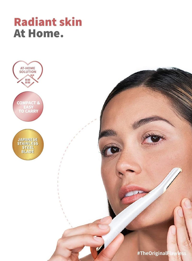 فلوليس جهاز لازالة شعر الوجه والتقشير من فلوليس، مزودة بـ6 رؤوس بديلة - Image 1