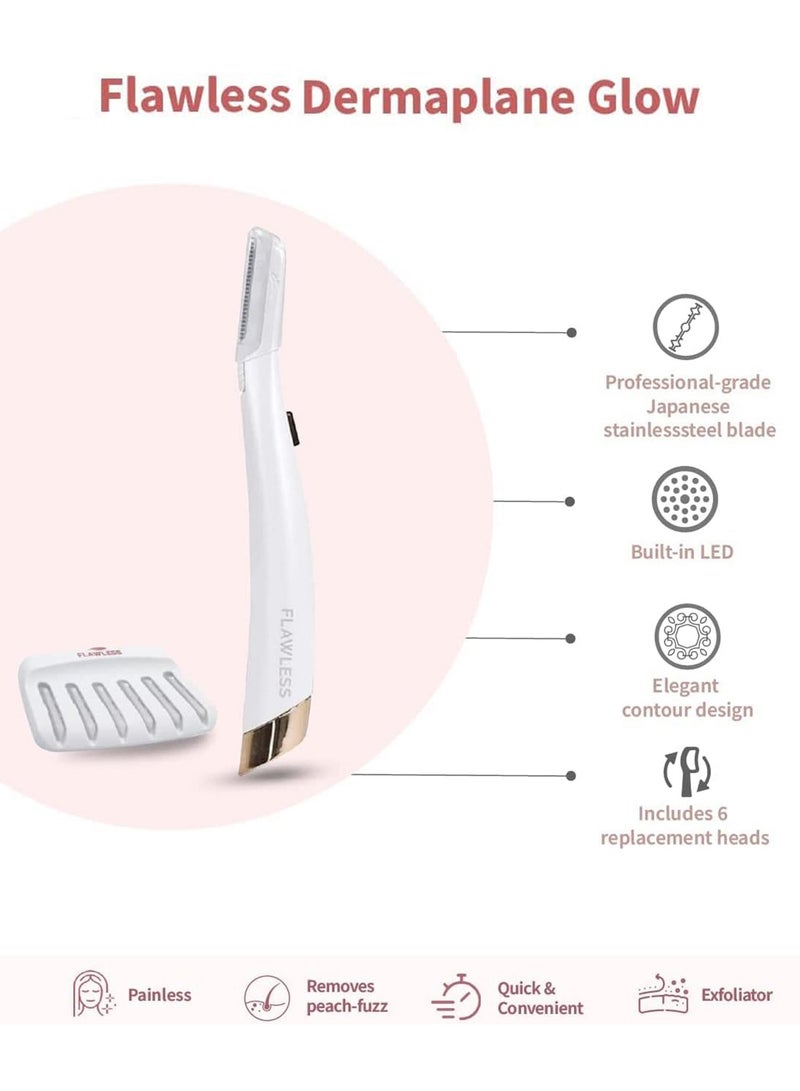 فلوليس جهاز لازالة شعر الوجه والتقشير من فلوليس، مزودة بـ6 رؤوس بديلة - Image 5