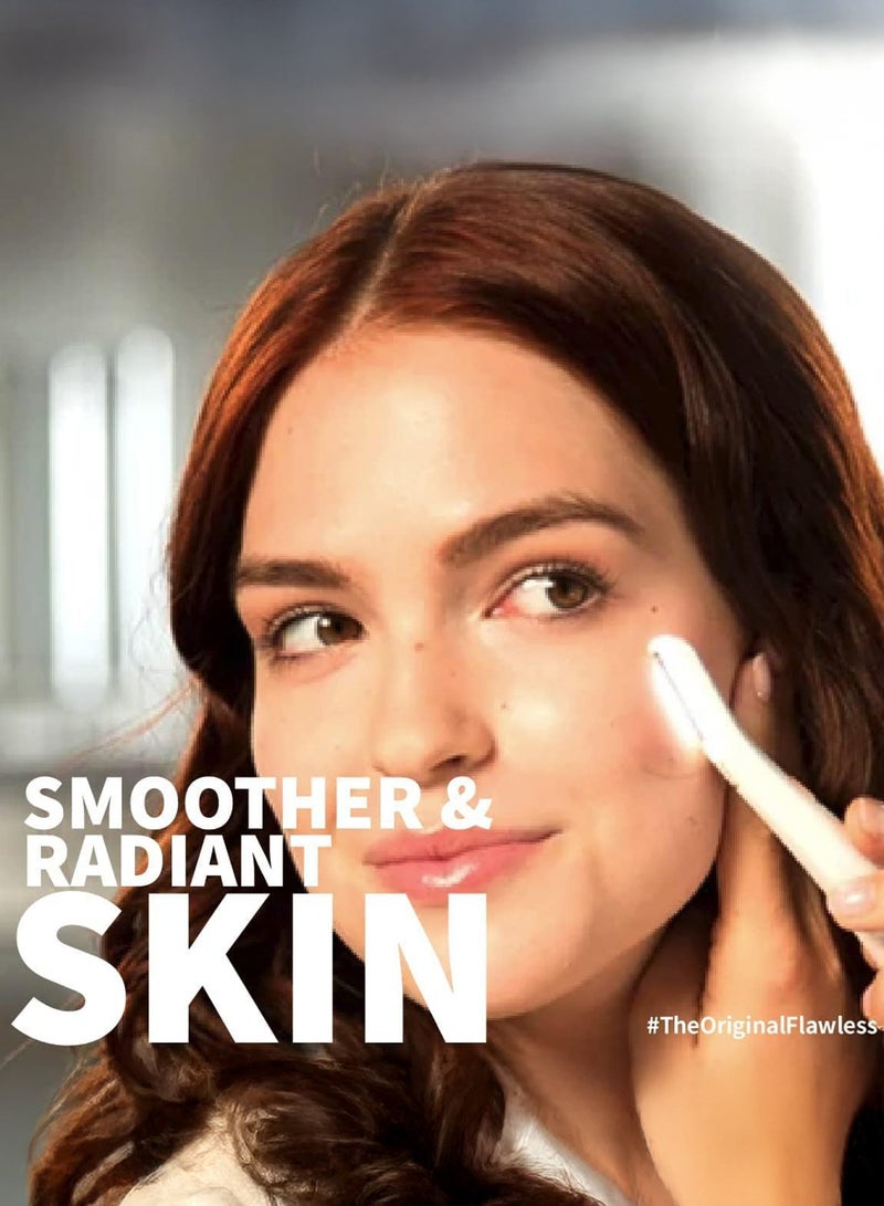 فلوليس جهاز لازالة شعر الوجه والتقشير من فلوليس، مزودة بـ6 رؤوس بديلة - Image 4