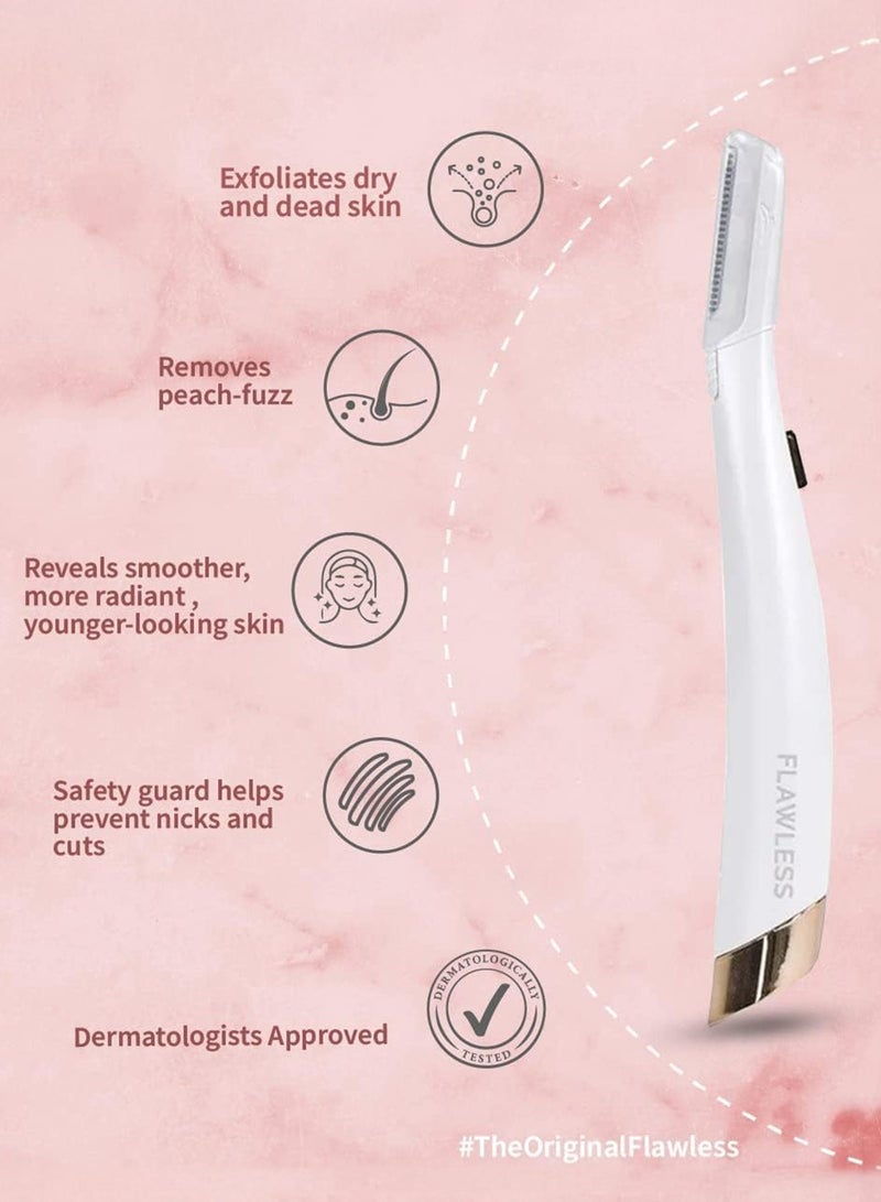 فلوليس جهاز لازالة شعر الوجه والتقشير من فلوليس، مزودة بـ6 رؤوس بديلة - Image 3