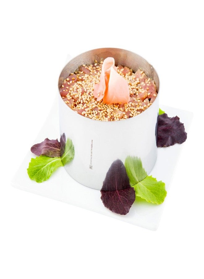 Restaurantware 4 x 2.4 Inch Baking Ring 1 Round Cake Ring - Oven-Ready Freezable Stainless Steel Ring Mold Dishwashable For Cooking Or Baking - Image 1