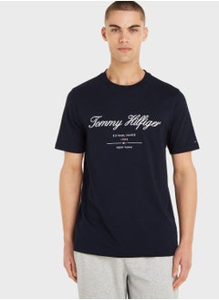 TOMMY HILFIGER Regular Fit T-Shirt With Script Logo  - Image 1