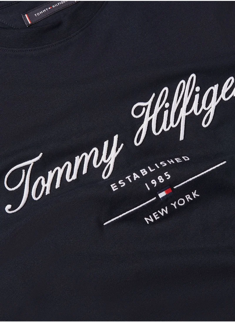 TOMMY HILFIGER Regular Fit T-Shirt With Script Logo