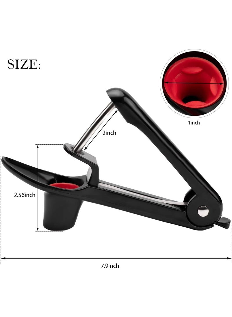 Cherry Pitter Tool Cherries Corer Pitter Tool Stainless Steel Fruit Pit Remover for Cherry Jam with Lock Design - Image 5