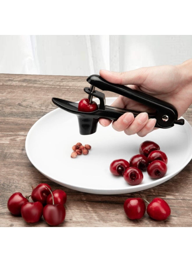 Cherry Pitter Tool Cherries Corer Pitter Tool Stainless Steel Fruit Pit Remover for Cherry Jam with Lock Design - Image 4