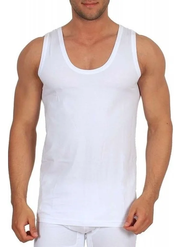 Tutku 0102 Ribbed Men's Undershirt 12 Pieces