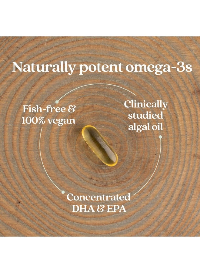 نيو تشابتر مكمل غذائي نباتي من نيو تشابتر، يحتوي على DHA وEPA وDPA - مركب أوميغا 3 نباتي لدعم القلب والدماغ والعين والمفاصل - 30 كبسولة هلامية - Image 2