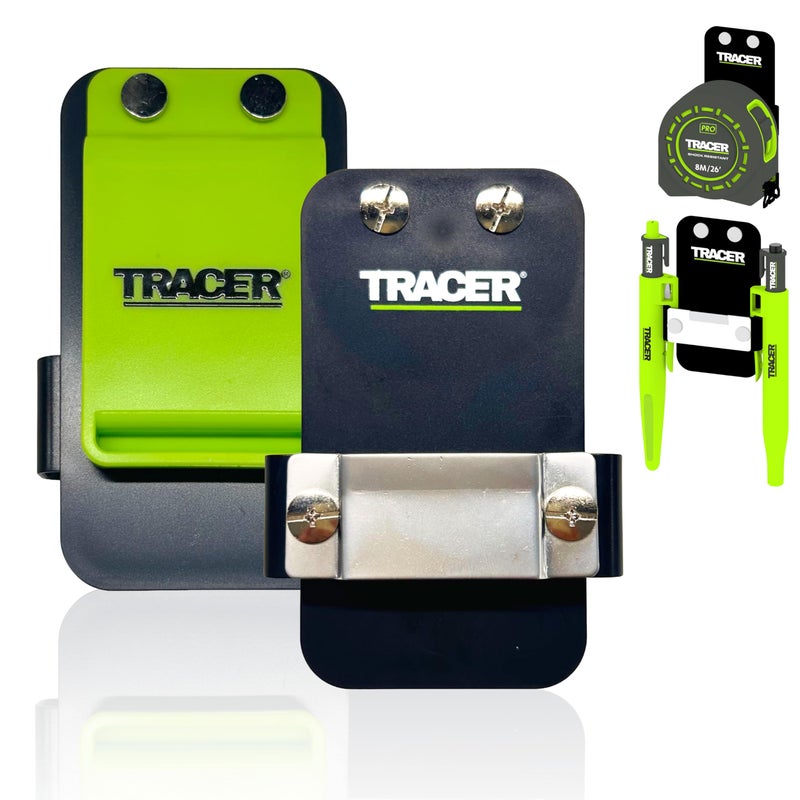 TRACER Metal Tape Measure Holster for Belt Heavy Duty Tape Measure Holder with Belt Clip and Tracer Marker Holsters Universal Measuring Tape Holder for Tool Belt Ultimate Tool Holster - Image 2