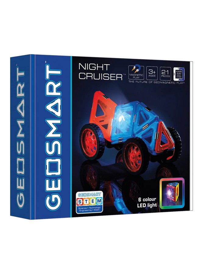GeoSmart Night Cruiser Stem Vehicle Magnetic Building Set - Image 3
