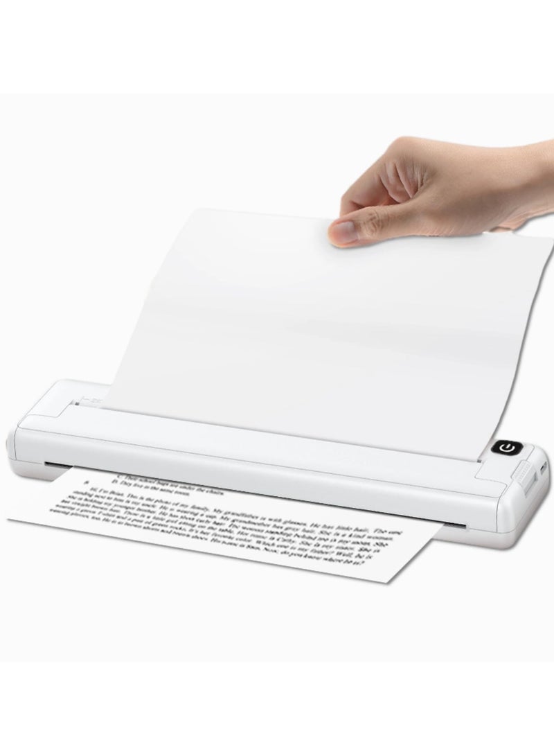 طابعة حرارية محمولة X8 ، تدعم الورق الحراري A4 ، طابعات السفر المحمولة الخالية من الحبر 200 ديسيبل متوحد الخواص لمكتب مدرسة السيارة ، طابعة بلوتوث صغيرة لنظام Android لهاتف iOS - Image 1