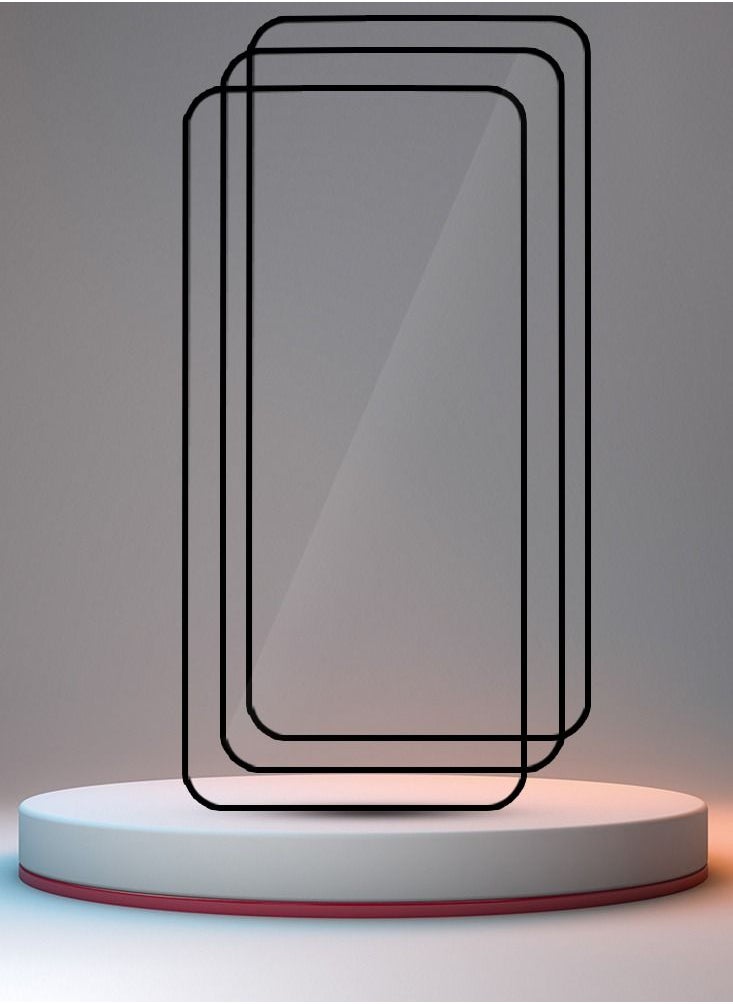 CATANES مجموعة من 3 قطع من واقي الشاشة الزجاجي المقوى لهاتف Oppo A98 5G مع الغراء الكامل من الخلف  - Image 3