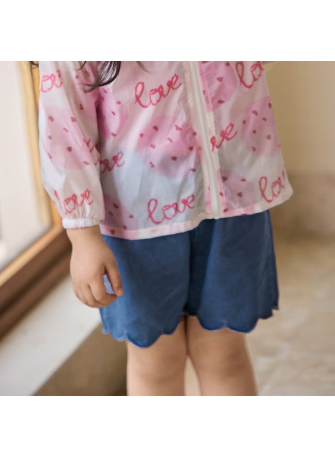 Luson Chen Da Zhu Xiao O Bao Sweet Petal Denim Shorts For Women, Summer New Thin Style Girls' Shorts - Image 4