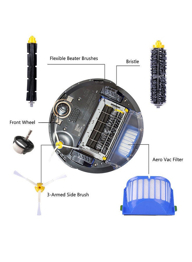 نيبمينينت عجلة أمامية بديلة للمكنسة الكهربائية آي روبوت رومبا DW2352 أسود - Image 3
