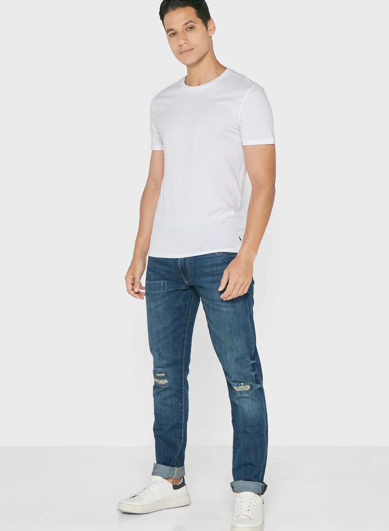 POLO RALPH LAUREN 3 Pack Assorted Crew Neck T-Shirt