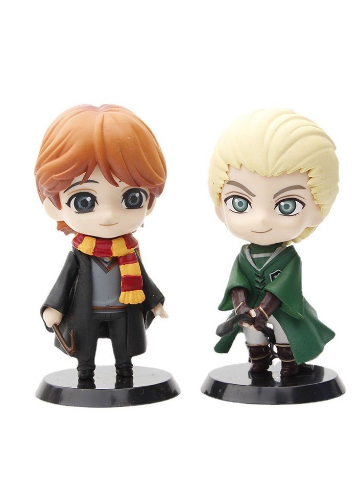 Generic 5-Piece Harry Potter Action Figures Sets 10cm, Anime Cartoon Small Figurines Toys, Collectible Ornaments for Birthday Holiday Party Favors Supplies, Cake Cupcake Toppers, Car, Micro Landscape  - Image 5