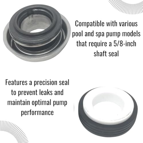 Southeastern Pool & Spa Pump Shaft Seal 5/8" Replacement For PS-1000 AS-1000 - Image 4