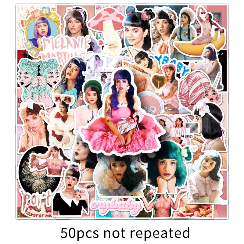 50 Melanie Martinez Graffiti Stickers Personalized Star Decoration Mobile Phone Water Cup Stickers - Image 1