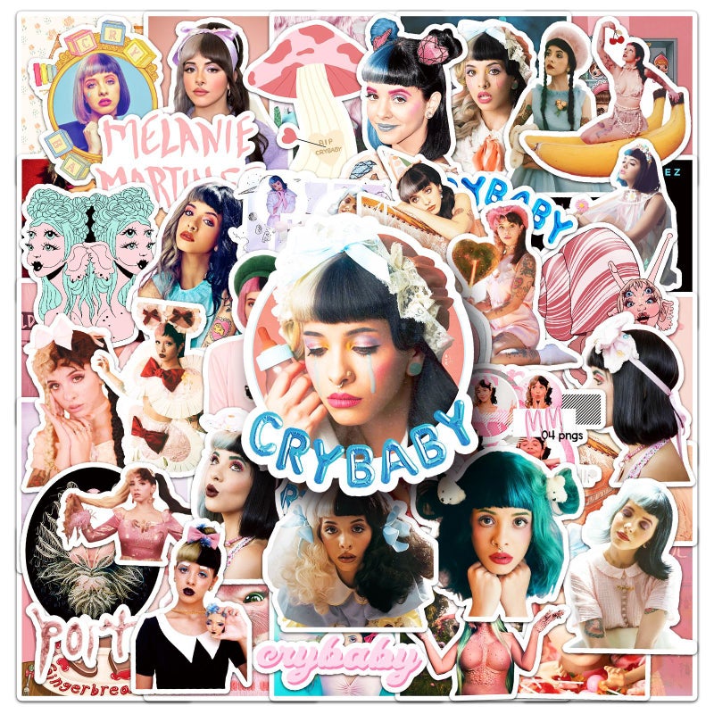 50 Melanie Martinez Graffiti Stickers Personalized Star Decoration Mobile Phone Water Cup Stickers - Image 3