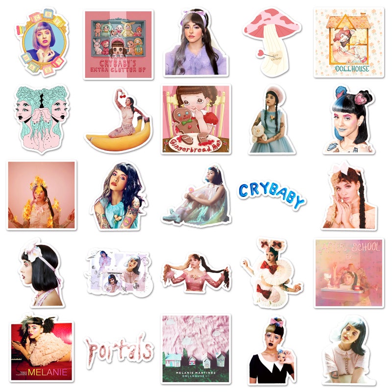 50 Melanie Martinez Graffiti Stickers Personalized Star Decoration Mobile Phone Water Cup Stickers - Image 4