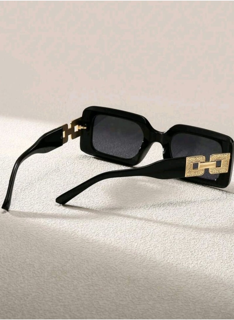Shein Oversized Sunglasses Vintage  Classic Decoration UV Protection Glasses  - Image 3
