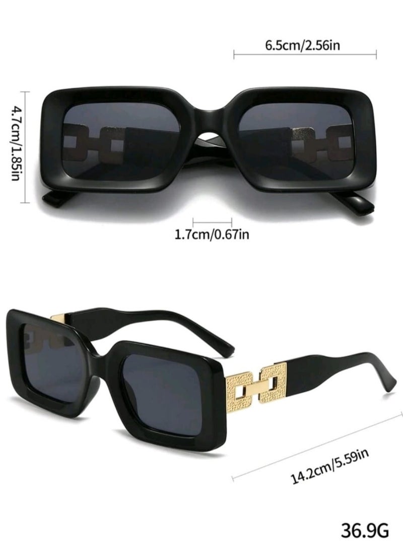 Shein Oversized Sunglasses Vintage  Classic Decoration UV Protection Glasses  - Image 4