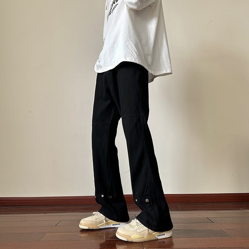 Unisex Classic Denim Jeans Loose Fit Daily Outdoor Wear - Image 1