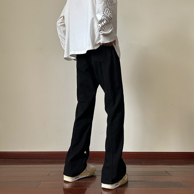 Unisex Classic Denim Jeans Loose Fit Daily Outdoor Wear - Image 4