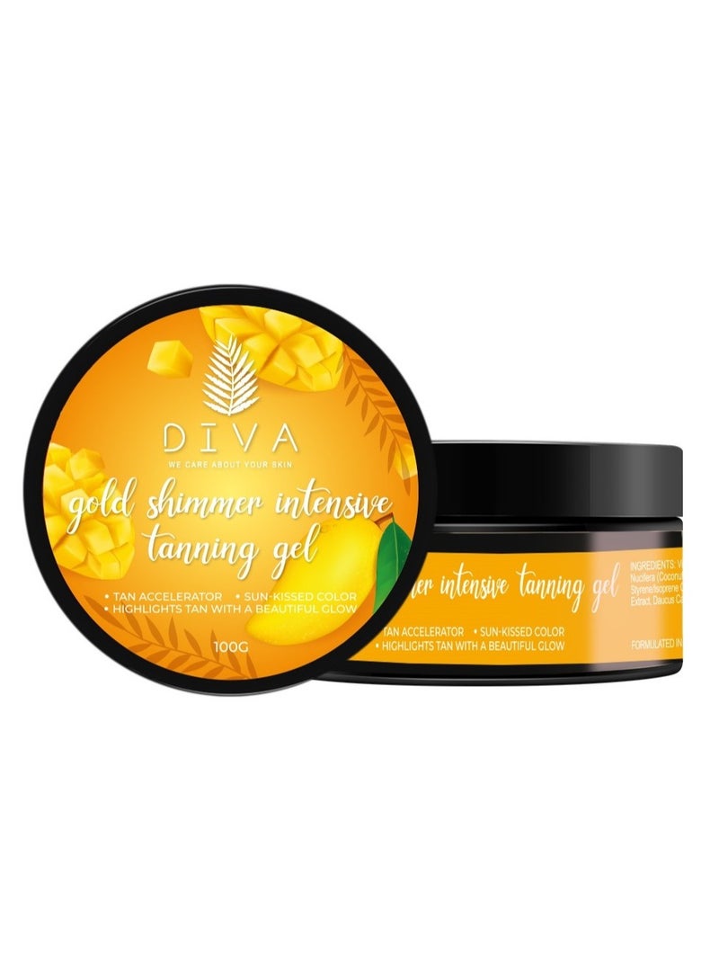 ديفا جل تسمير مكثف لامع ذهبي 100ج - Image 1