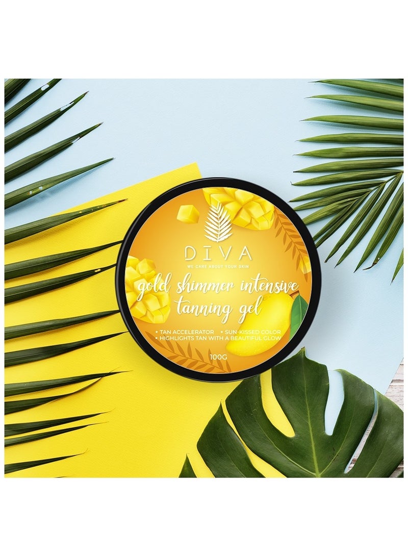 ديفا جل تسمير مكثف لامع ذهبي 100ج - Image 2