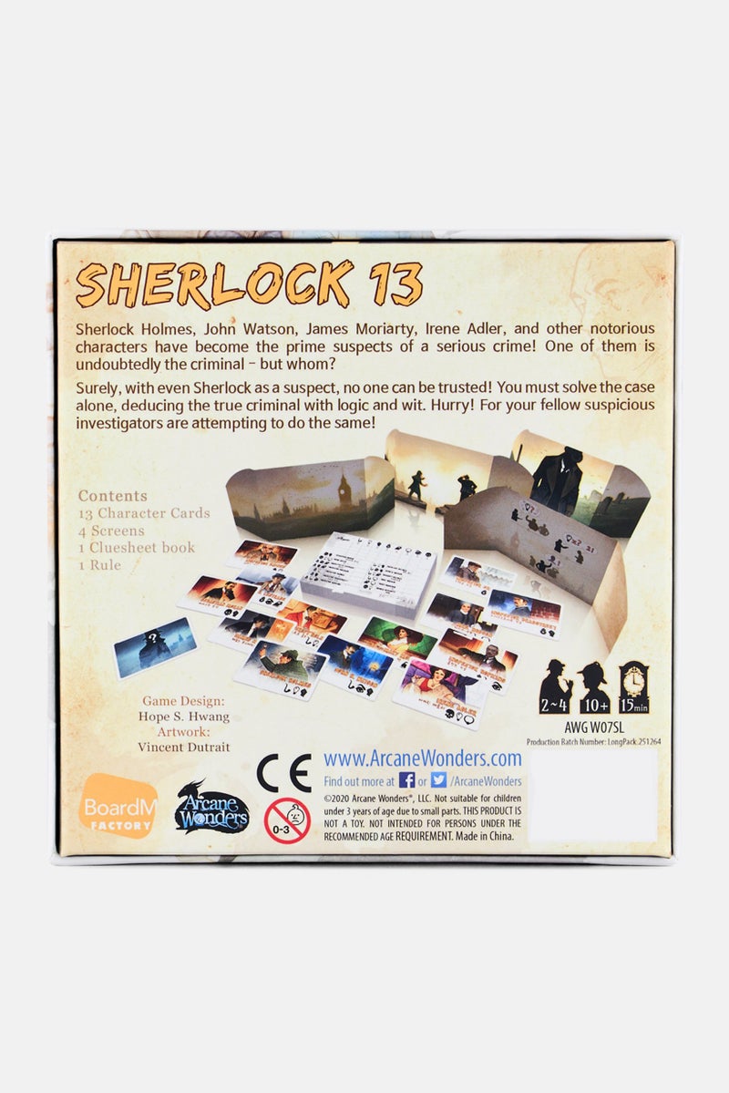 Arcane Wonders Sherlock 13 Board Game, Brown - Image 3