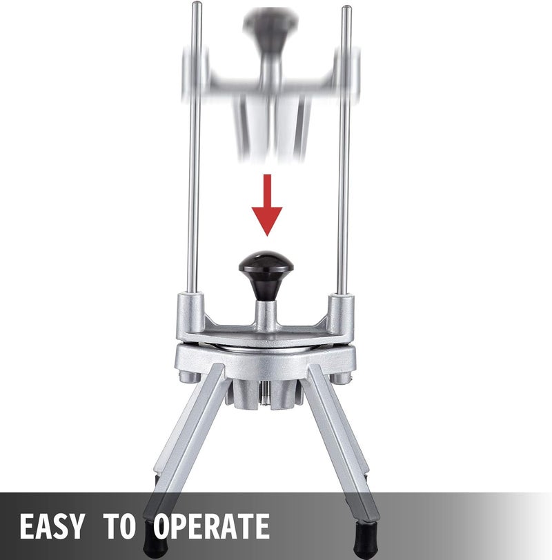 VEVOR 6-Section Commercial Easy Wedger Stainless Steel Blade Fruit Lime Slicer, Lemon Cutter for Home Bar Restaurant - Image 5