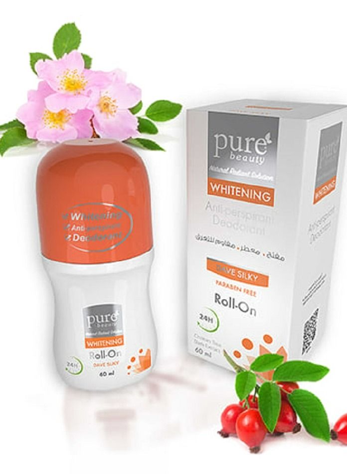 PURE Deodorant Roll On Whitening Dave Silky 60 ml - Image 2