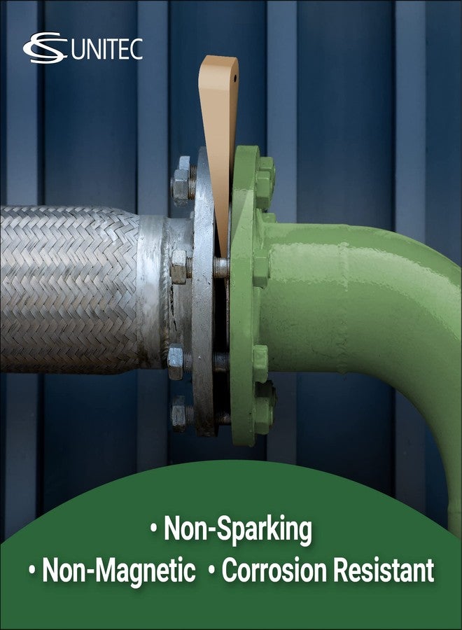 CS Unitec Flange Wedge Non-Sparking, Non-Magnetic, Corrosion Resistant with Lanyard Hole (Copper Beryllium) 1/2In X 3/4 X 4In TUV Certified EX1101U-2B - Image 2