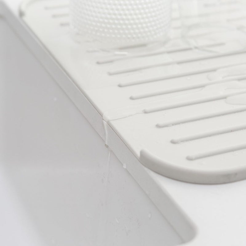 brabantia حصيرة تجفيف الأطباق من برابانتيا، رمادي فاتح، 43.8 × 32.5 × 0.9 سم - Image 4