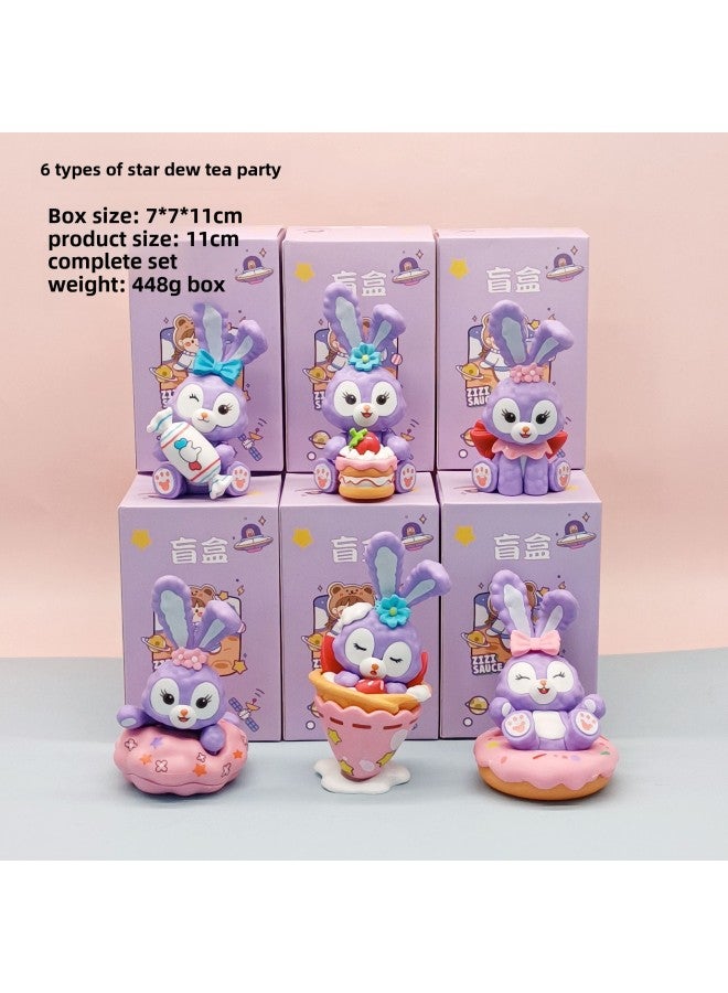 Star Dailou Doll Tea Party Cartoon Tide Play Hand Strawberry Bear Blind Box Cartoon Toy Ornaments Wholesale-Color:Egg Cub Bear B Box (please Take 6 Sets)  - Image 2