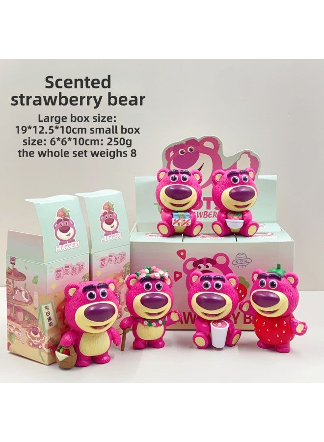 Star Dailou Doll Tea Party Cartoon Tide Play Hand Strawberry Bear Blind Box Cartoon Toy Ornaments Wholesale-Color:Egg Cub Bear B Box (please Take 6 Sets)  - Image 3