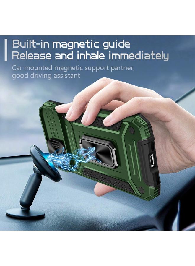 اس-توب جراب لهاتف iPhone 13 Camshield Robot TPU Hybrid PC Phone Case - Image 2