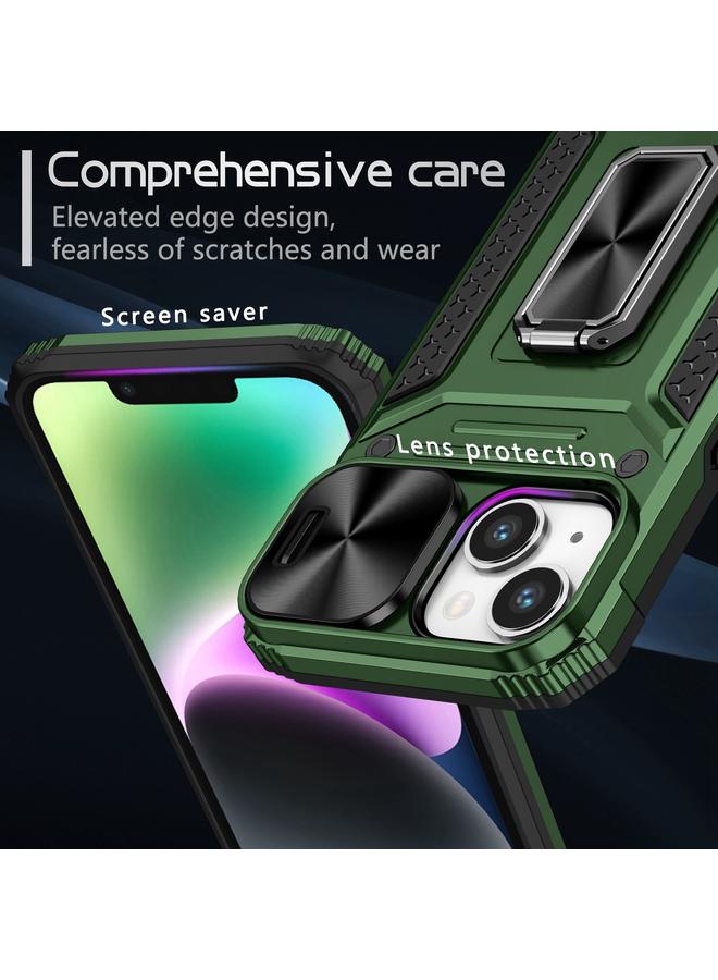 اس-توب جراب لهاتف iPhone 13 Camshield Robot TPU Hybrid PC Phone Case - Image 4
