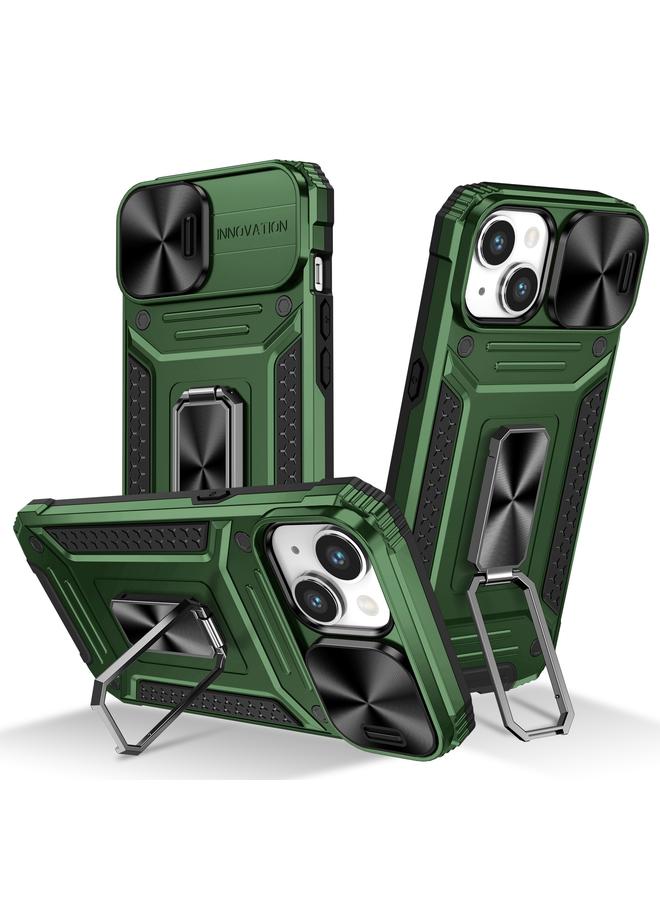 اس-توب جراب لهاتف iPhone 13 Camshield Robot TPU Hybrid PC Phone Case - Image 1