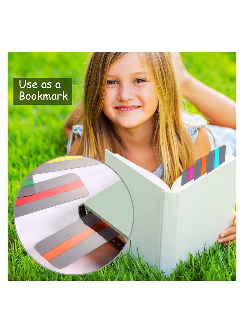 Excefore Guided Reading Strips Highlight Strips Colored Overlay Highlight Bookmarks Help with Dyslexia for Crystal Children and Teacher Supply Assistant (2 Sizes, 6 Colors） - Image 3