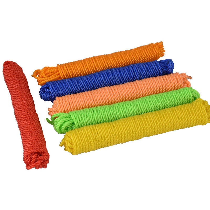 ROLLYWARE Nylon Clothing Line String Rope Wire for Clothes Drying Twisted Multipurpose Outdoor Clothes Drying Wire Travel Friendly Rope for Cloth MultiColour - Image 1