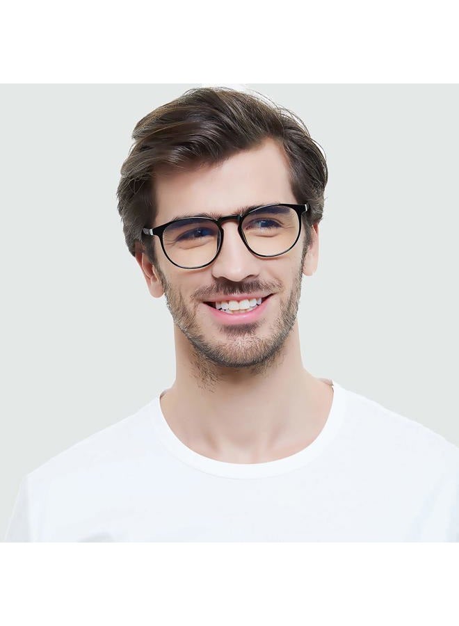 FEIYOLD Blue Light Blocking Glasses Women/Men,Retro Round Anti Eyestrain Computer Gaming Glasses(2Pack) - Image 3