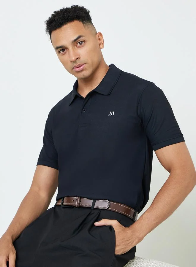 ستايلي Men Regular Fit Polo with Rib Collar
