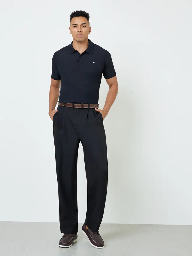 Styli Styli Men Regular Fit Polo with Rib Collar