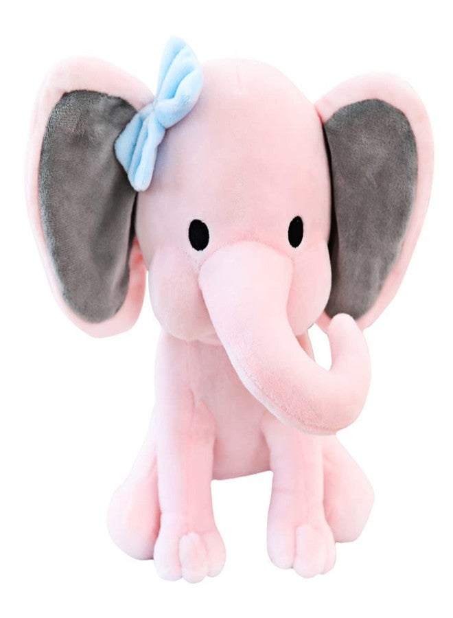NatureMan Elephant Stuffed Animals - Kawaii plushiesToys for Baby, Boy, Girls Plush Toys Gifts - Great for Nursery, Room Decor, 9.8 Inch (Pink) - Image 1