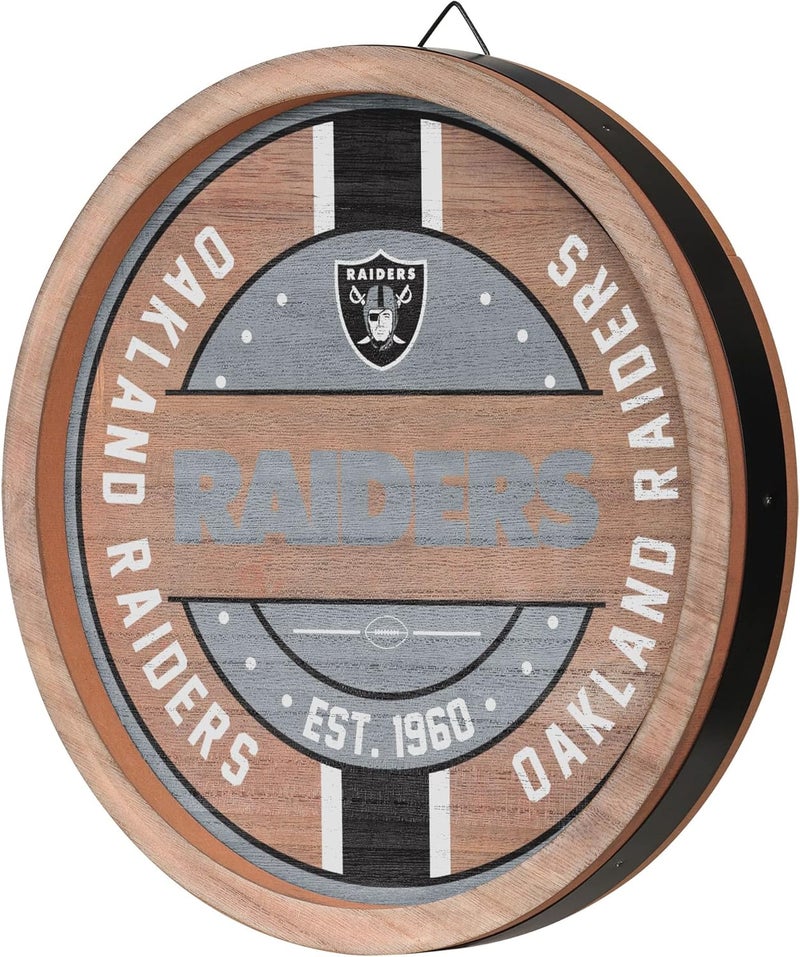FOCO NFL Team Logo Wooden Barrel Sign - Image 2