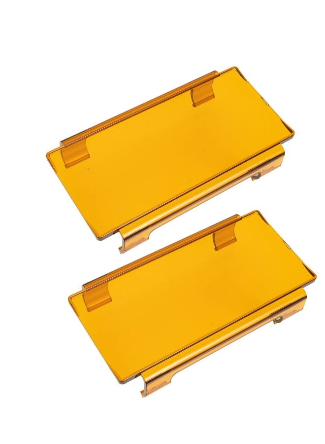 Loquat 2 Pack Car LED Lampshade Light Bar Covers, Premium Plastic Tail Lamp Cover, Suitable for Off Road Transparent Square Lamp Shade - Image 1