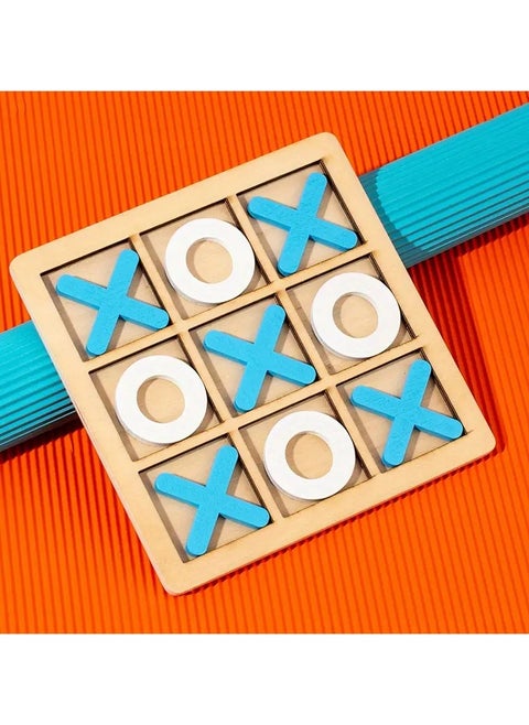 Board Game Toy Leisure Parent-Child Interaction Game Noughts And Crosses Game Wooden Board Puzzle Game Educational Toy, Wooden XO Well Shaped Chess For Children's Puzzle, Nine Palace Grid Chess, Parent-child Interaction, Building Blocks, Leisure Battles, Development Game Toys Halloween Gift,Wooden Nine Palace Grid XO Well shaped Chessboard Children's Puzzle Toy Early Education Desktop Game